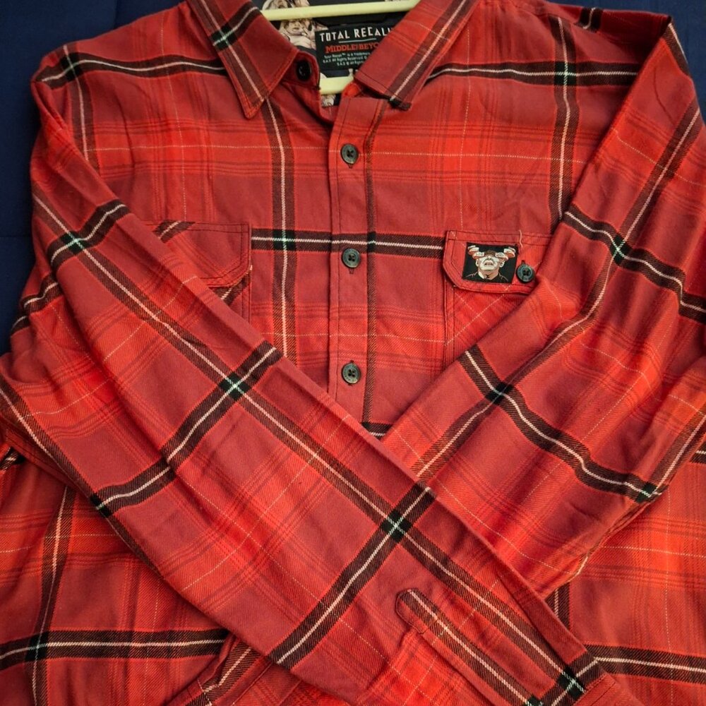 Middle of Beyond*Horror*Flannel*Like New*Rare*XXXL*Never Washed*Total Recall*